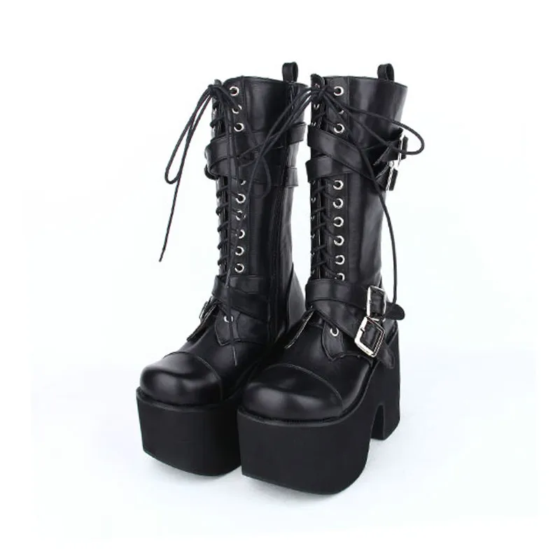 обувь goth punk. сапоги готика высокие зимние. чëрные высокие панковские ботинки. панк сапоги. сапоги на шнуровке camelot.