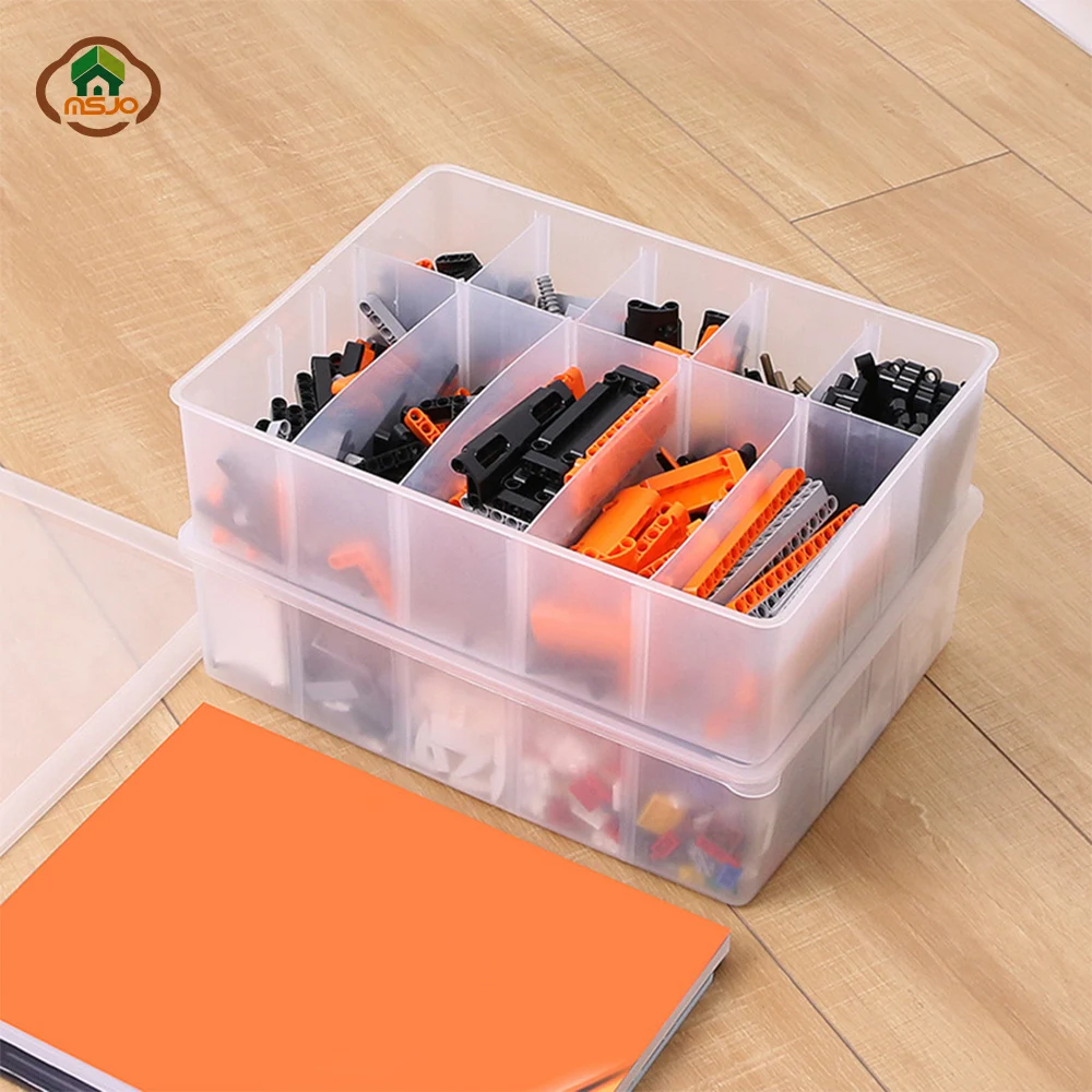 

Msjo Storage Boxes Bins Toy Organizer Plastic Storage Box Container Adjustable Sundries Jewelry Box Display Organizer