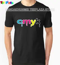 Индивидуальный дизайн футболки Мужская CMYK круглым вырезом короткий рукав Print Tee