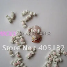 RC-49-2,, 3D 200, шт./пакет, белые для леденцов, форма, украшение из смолы для ногтей, красивые украшения для ногтей