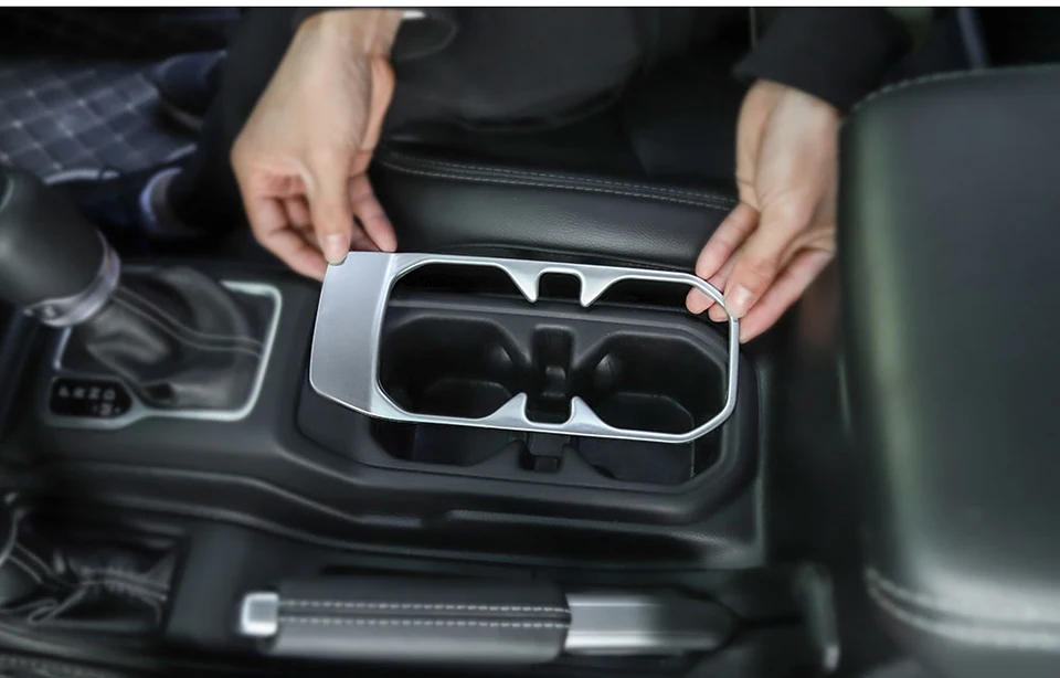 SHINEKA молдинги для салона автомобиля Передняя Емкость со сливным отверстием держатель декоративная клеящаяся рама для Jeep Wrangler JL+ расширенные аксессуары
