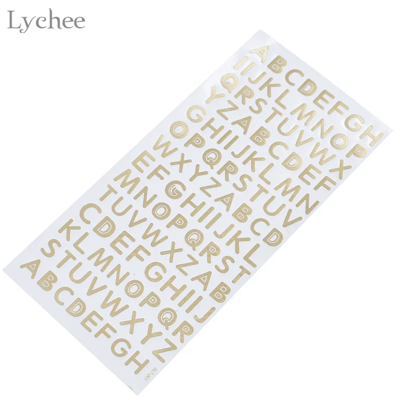 Lychee Life ПВХ наклейка для скрапбукинга рукоделия номер буквы самоклеющаяся s