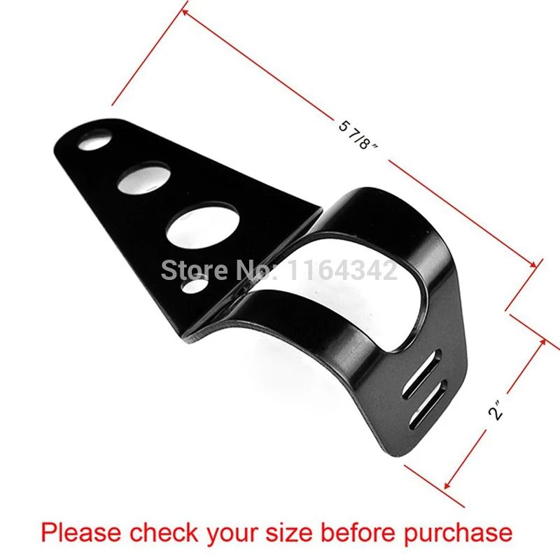 2x черный стальной кронштейн, крепление для фары держатели для 28 мм-34 мм мотоцикл круизер Чоппер туристический велосипед кафе гонщик велосипед