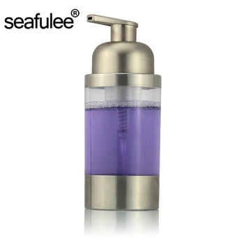 

304 Stainless Steel Countertop Foaming Foam Soap Dispenser Bottle(Brush Finish) PS Pump Head 250ML