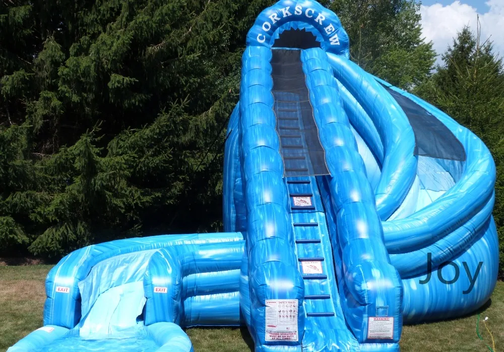 happy hop inflatable water slide