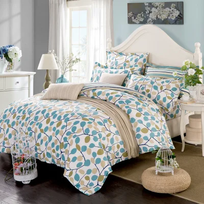 

2017 Fashion Bedding sets 6pcs duvet doona quilt fitted cover ned sheet 100% cotton king queen full twin size bedclothes linens