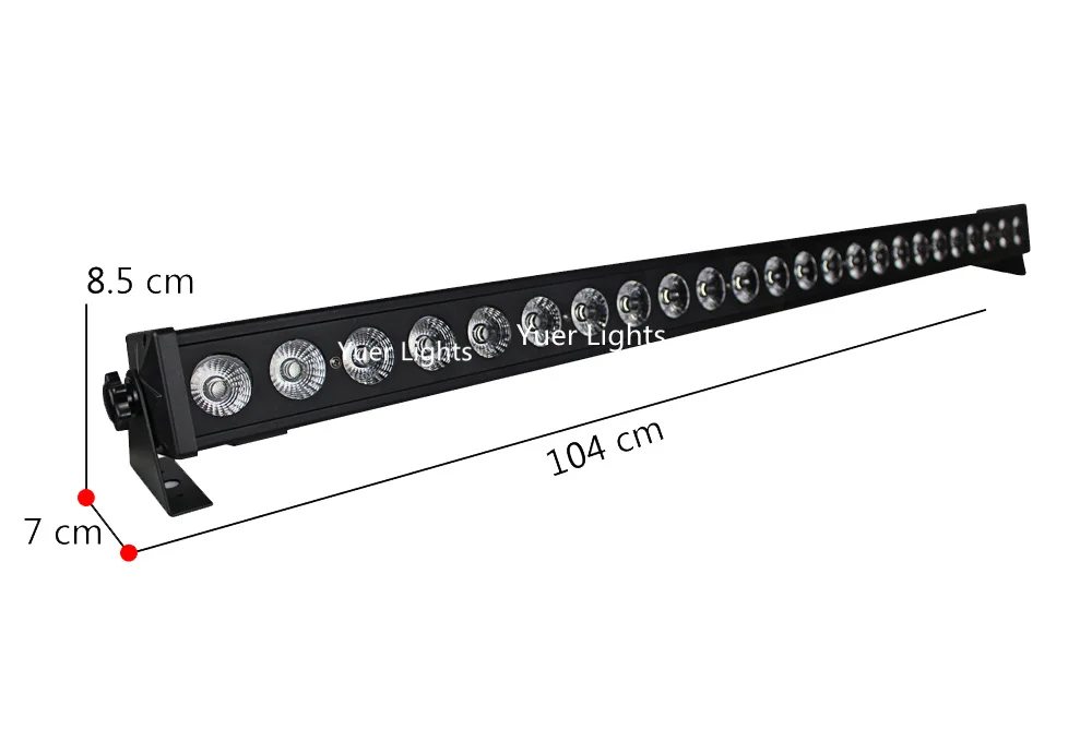 Светодиодный настенный светильник 24x 3W RGB 3в1, светодиодный светильник с функцией бегущей лошади, dmx, DJ, дискотека, вечерние, шоу-эффект, профессиональный сценический светильник s