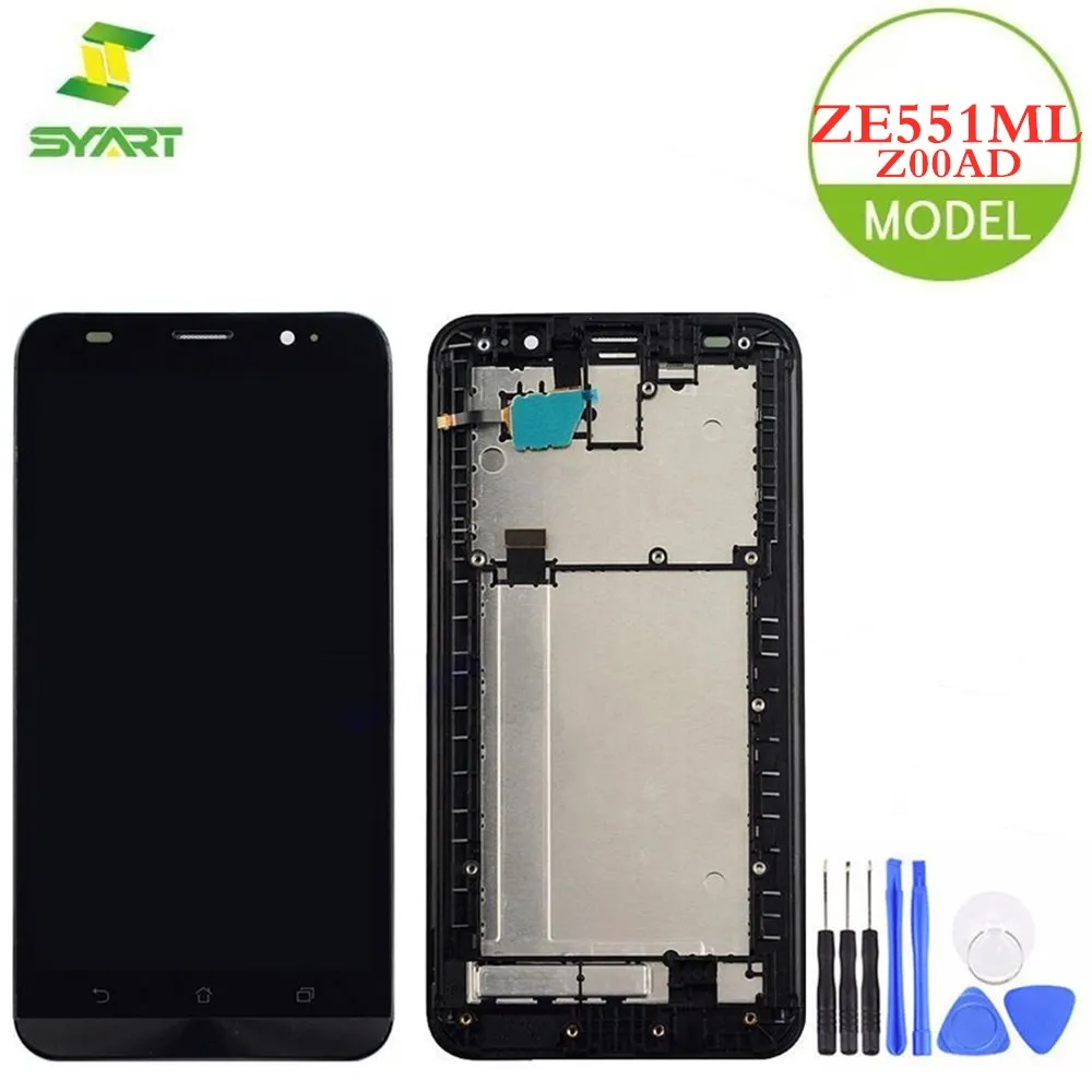 

For Asus ZenFone 2 ZE551ML LCD Display Touch Screen Digitizer Assembly With Frame Replacement For ZenFone2 Z00AD 5.5" LCDs
