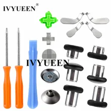 IVYUEEN магнитные аналоговые палочки для большого пальца для XBox One X S Elite контроллер Сменные палочки колпачки с металлическими кнопками Dpads Mod Kit