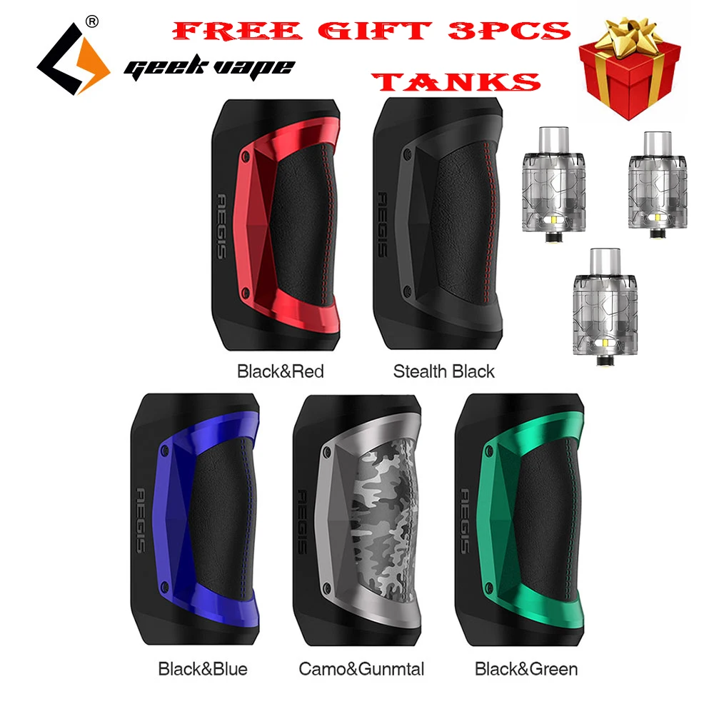 Бесплатный бак! Новинка Geekvape Aegis Mini 80 Вт TC бокс мод встроенный аккумулятор 2200 мАч