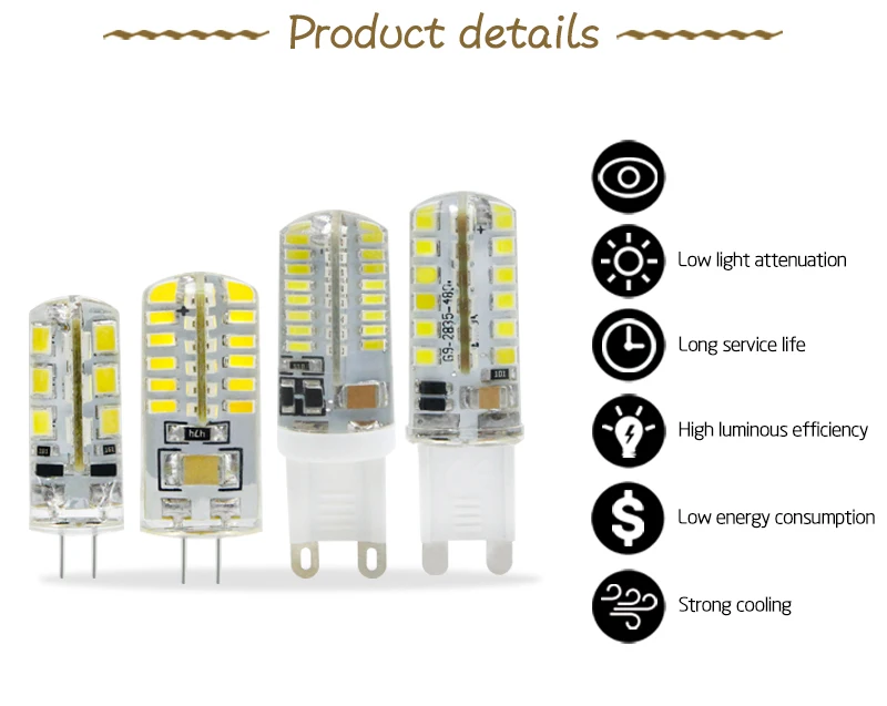 G4 G9 Светодиодная лампа 1 Вт 3 Вт 5 Вт 7 Вт DC 12 В AC 220 В SMD 2835 3014 лампада Светодиодная лампа галогенная лампа 360 Угол луча прожектор G4 G9 лампочка