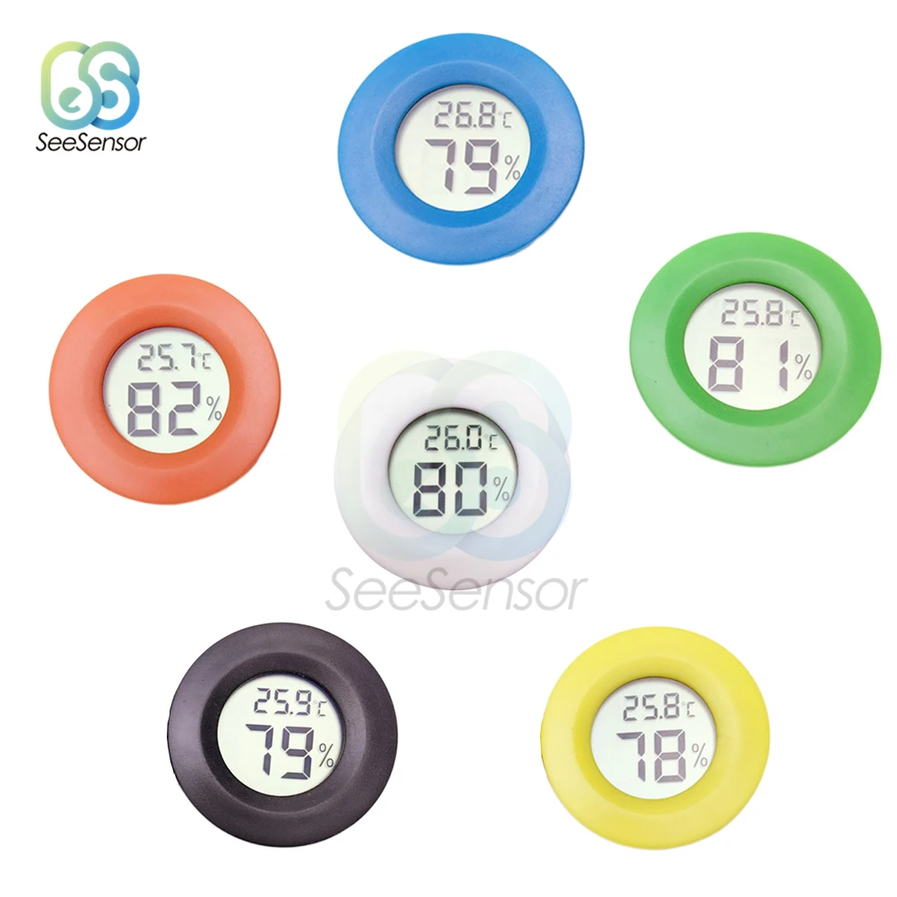 

1pcs Mini LCD Digital Thermometer Hygrometer Fridge Freezer Tester Temperature Humidity Meter Detector