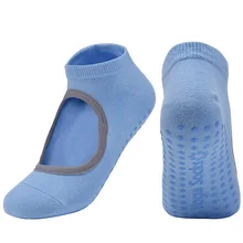 Brothock Профессиональный чёсаный хлопок yoga Носки Нескользящие обработки мягкие спортивные женские yoga носок фитнес всеми пальцами обратно скольжения