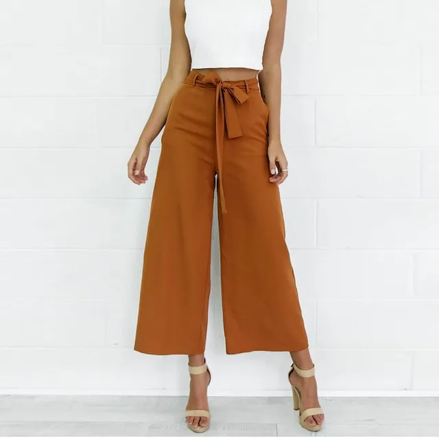 Pantalones Anchos Sueltos De Pierna Para Mujer Pantalones Largos