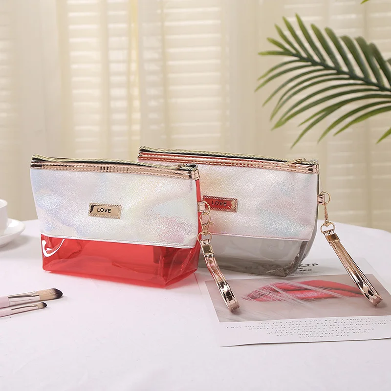 

Transparent Small Women Cosmetic Bag Travel Function Makeup Case Zipper Make Up Organizer Storage Pouch Toiletry Beauty Wash Bag