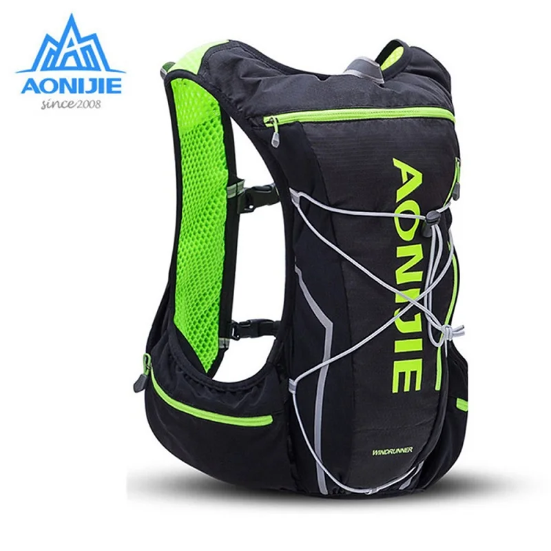 AONIJIE походный гидратационный рюкзак, жилет для бега, 10л, нейлоновый спортивный рюкзак, рюкзак для походов, кемпинга+ Водонепроницаемая сумка+ бутылка для воды