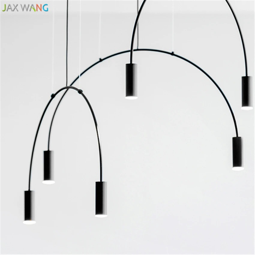 Post-modern arched line Hang lamps pendant lights led lights for home nordic pendant light fixtures loft style hanging lamp