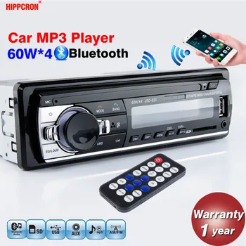 

Hippcron Car Radio Stereo MP3 Player Digital Bluetooth 60Wx4 FM Audio Music USB / SD with In Dash AUX Input