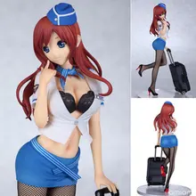 Anime Kaitendoh Airline Stewardess Yoko Action Figure Model Whose Clothes Can be Taken Off,sex dolls for Children Classic toys