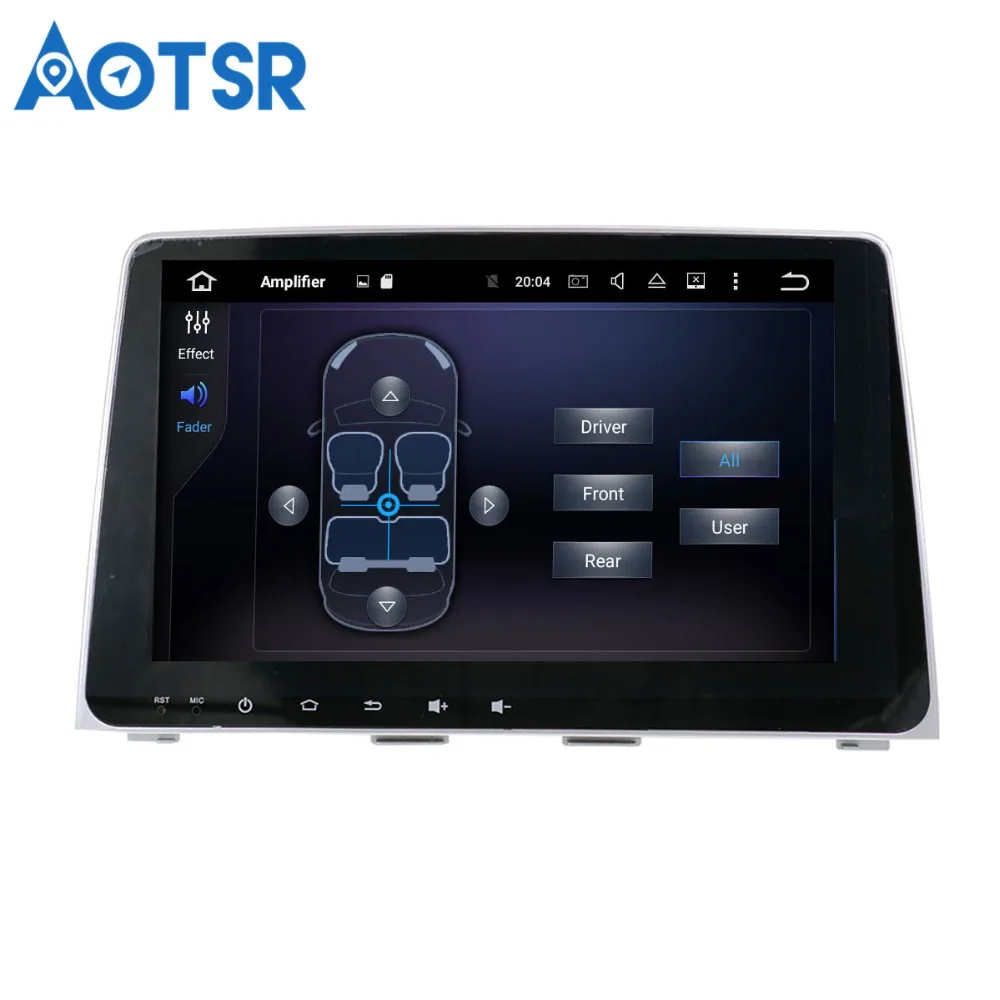 Top Aotsr Android 8.0 octa core 9 inch GPS navigation Car DVD Player For Hyundai Sonata 2018 2019 multimedia 1 din radio recorder 4