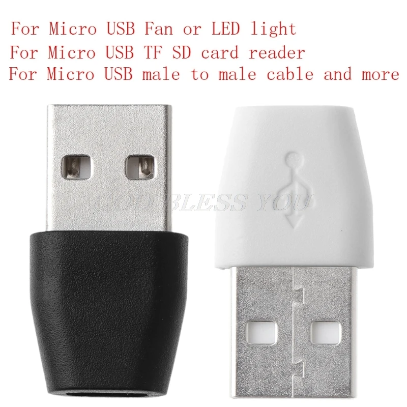 USB 2,0 Мужской к Micro USB Женский адаптер конвертер для передачи данных и зарядки