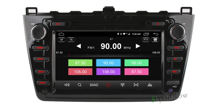 Cheap C500 1024*600 4G SIM Quad Core Android 6.0 car DVD Player gps For Mazda 6 2008 2009 2010 2011 2012 wifi Radio 2GB RAM Bluetooth 3