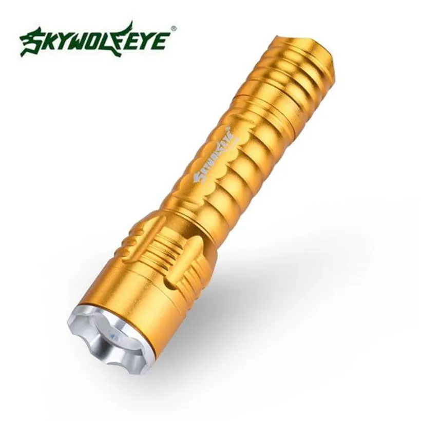 

Outdoor LED Mini FlashlightZoomable Focus 3 Modes T6 LED 18650 Flashlight Torch Lamp Hiking Camping EDC Accessories 4A