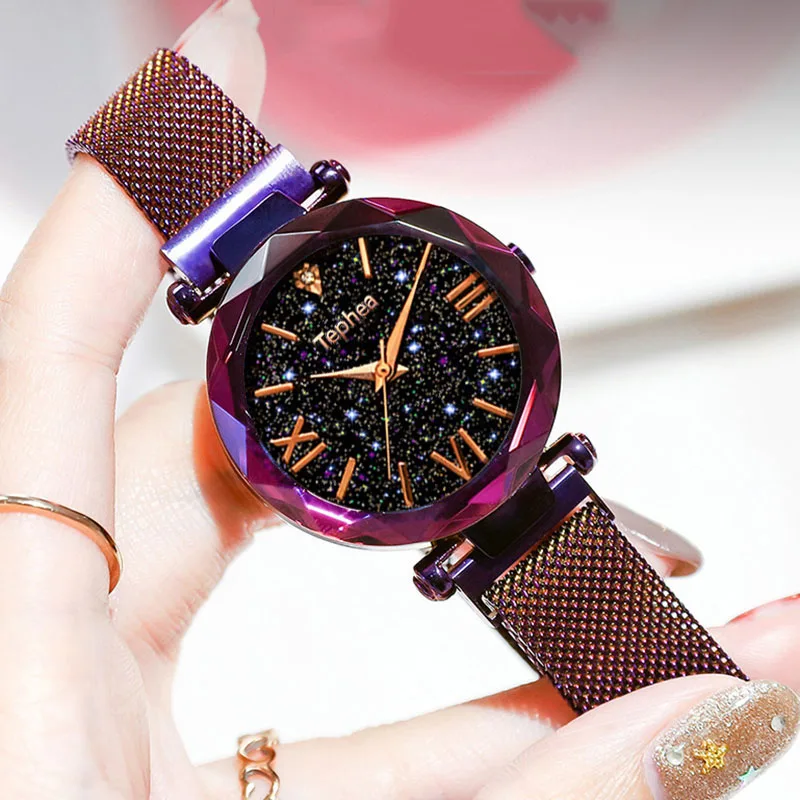

Watches Women 2018 Luxury Brand Zegarek Damski Starry Sky Laides Wrist Watch For Leather Romantic Female Clock Reloj Mujer XFCS