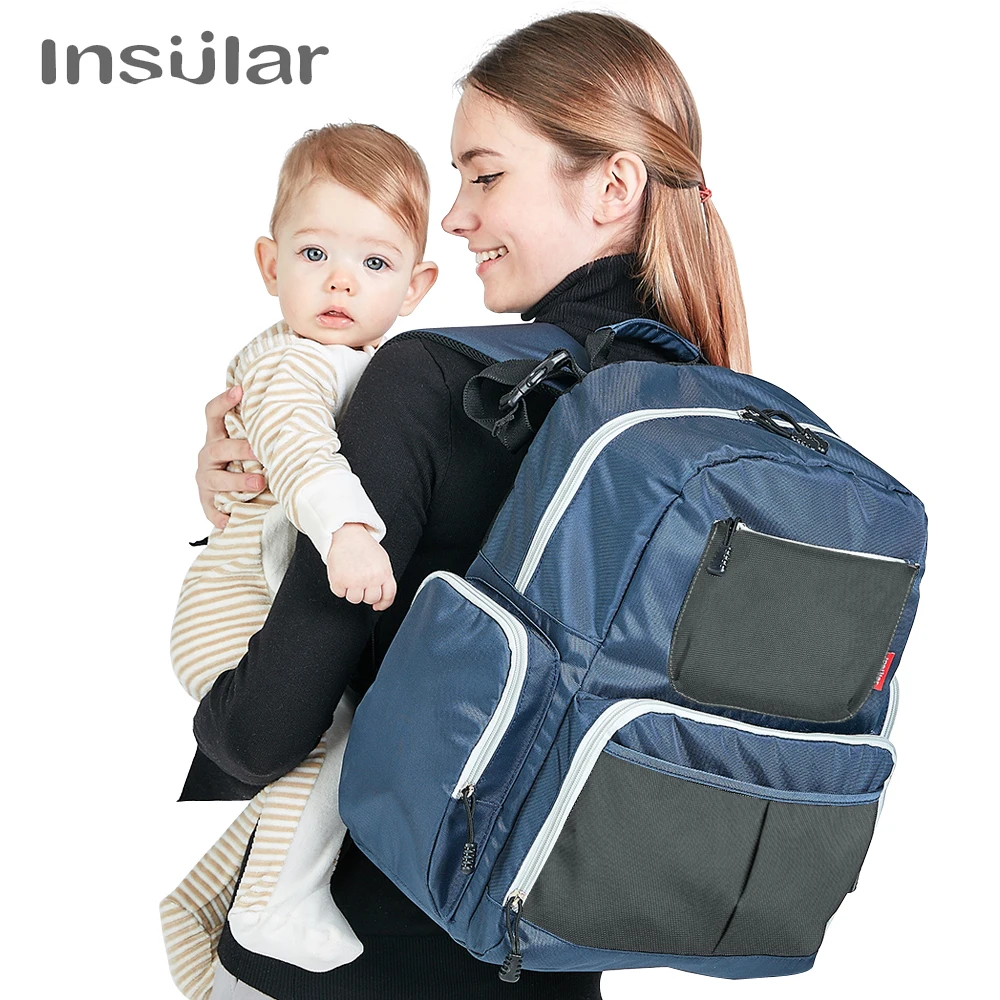 

Insular Waterproof multi-function shoulders mummy bag dads bag out large capacity from mother to child backpack