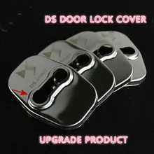 Обновленный Автомобильный Дверной замок 4 шт. покрытие из нержавеющей стали антикоррозийное украшение защита для peugeot Citroen маркировка "DS Spirit" DS3 DS4 DS5