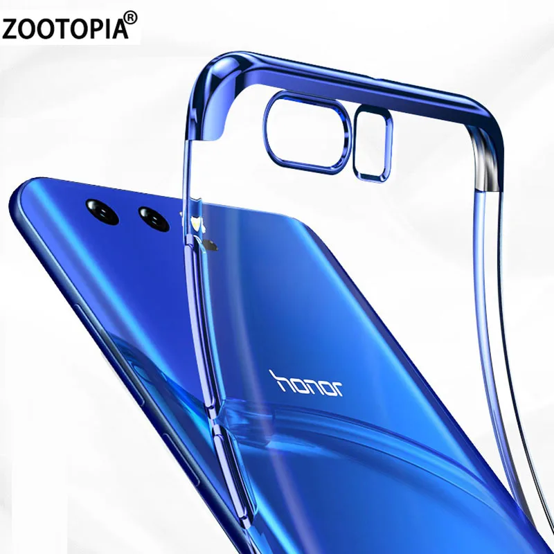 

For Huawei Honor 9 Honor 9 Lite Case Soft TPU Plating Cover on Honor 9 Lite Clear Transparent Thin Case 5.15 Inch Case Coque