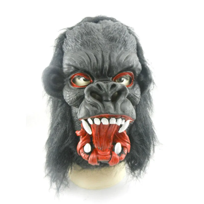 1 шт., реалистичные латексные маски орангутанга, маска обезьяны на все лицо, страшные маски, Вечерние Маски на Хэллоуин, маскарадный костюм, маскарадный костюм