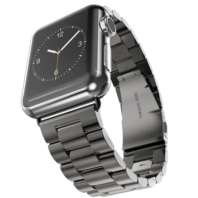 Stainless Steel Wristband Metal Buckle Clasp Strap Replacement Bracelet for Apple Watch series 3 2 1 for iwatch sport 38mm 42mm