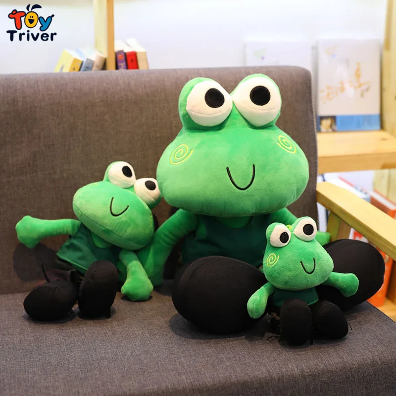 

Kawaii Green Frog Plush Toy Stuffed Animals Doll Baby Kids Children Boy Girl Birthday Gift Toys Home Shop Decor Ornament