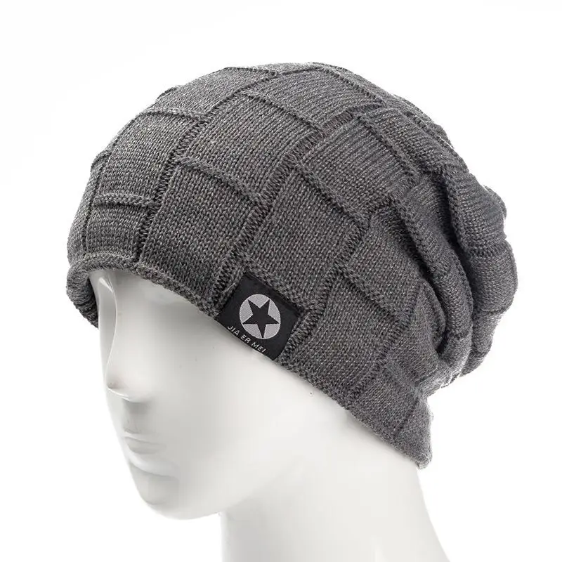 true religion skully hat New Unisex Fleece Lined Beanie Hat Knit Wool Warm Winter Hat Thick Soft Stretch Hat For Men And Women Fashion Skullies & Beanie beanie cap Skullies & Beanies