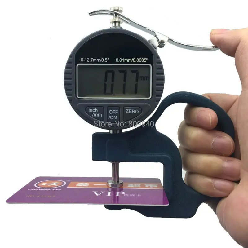 0 10mm 0.01mm Digital Thickness Gauge thickness tester meter paper film