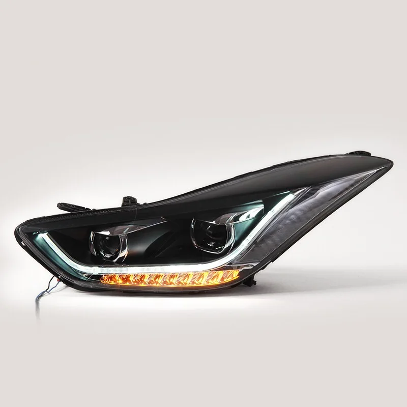 Vland светодиодный фонарь для Hyundai Elantra 2012 2013 2014 2015 головная лампа DRL Объектив