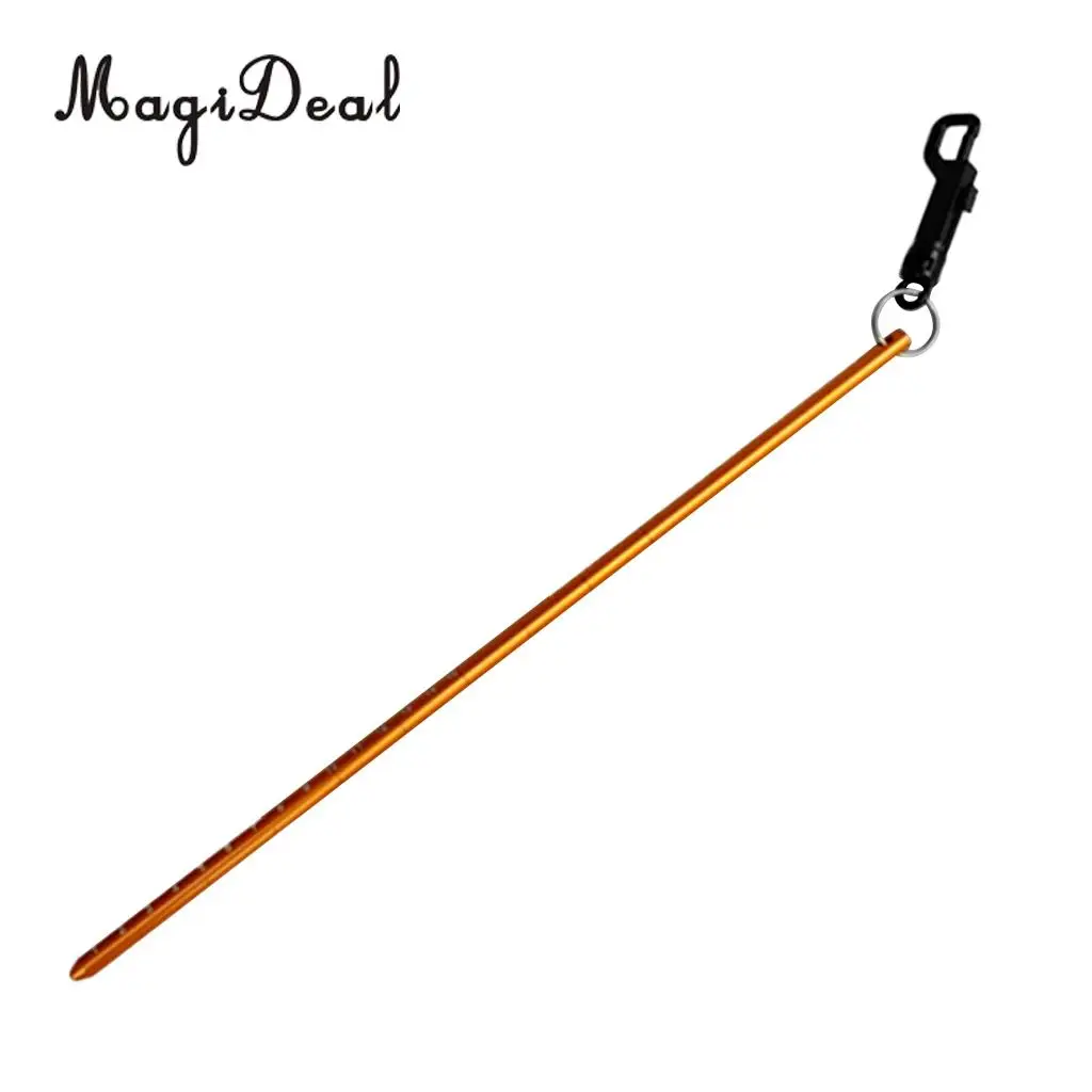 MagiDeal Aluminum Dive Lobster Tickle Pointer Stick Rod, Measurement, Clip for Safety Underwater Scuba Diving Diver Photographer