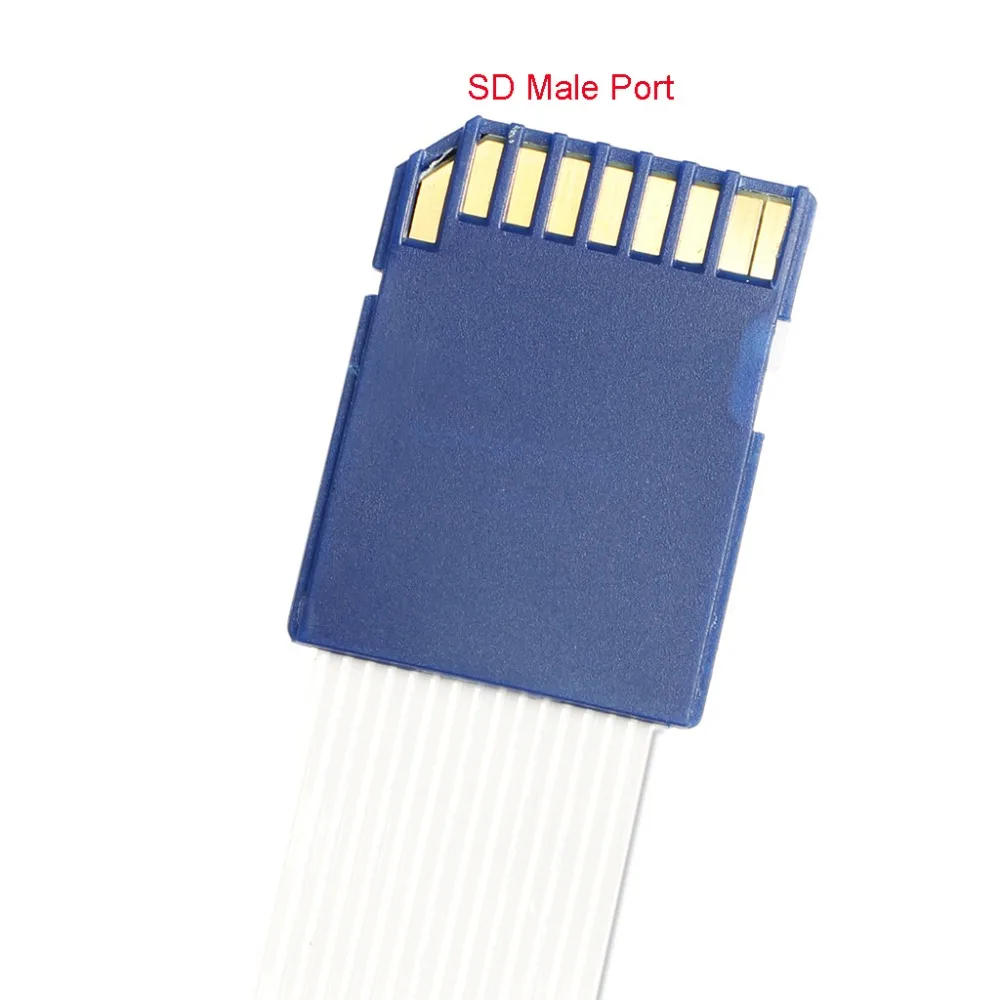 SD SDHC/SDXC карты мужского и женского пола SD гибкая карта удлинитель адаптер кабель-удлинитель для ТВ телефон gps Видеорегистраторы для автомобилей Камера 48/60 см
