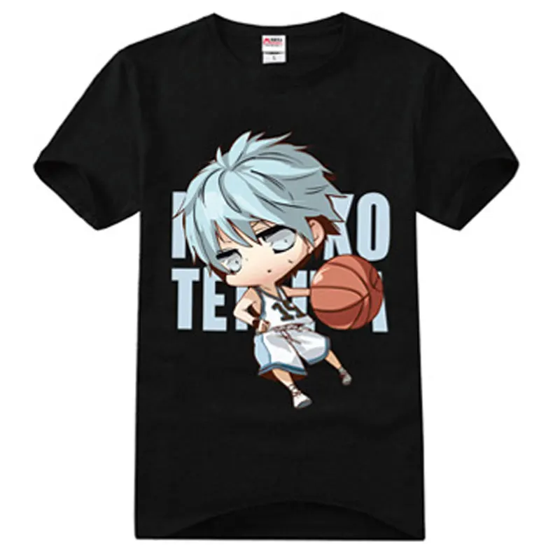 Аниме Kuroko no Basuke Tetsuya Seirin 11 футболки с коротким рукавом Топ тонкая футболка круглым