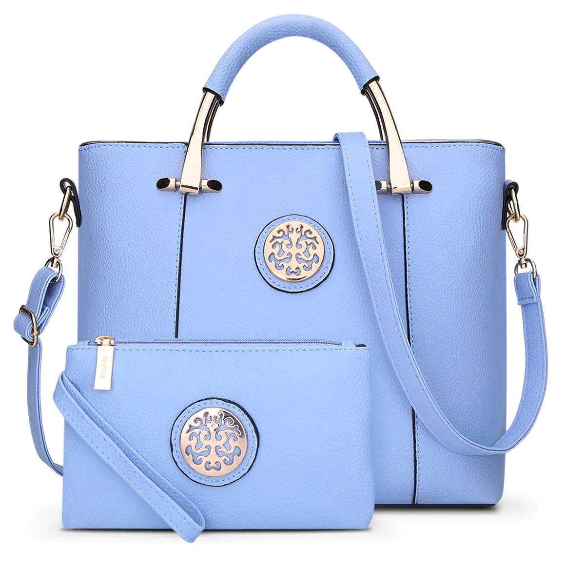 2017 New 2 Bags Set European And American Style Women Tote Bag Brand 2017 New 2 Bags Set European And American Style Women Tote Bag Brand Designer Messenger Shoulder Handbag Purse In Top Handle From