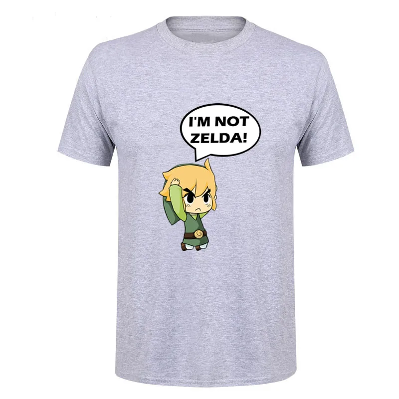 2017 Новейшая летняя Стильная мужская модная футболка с надписью I'm not zelda Новые