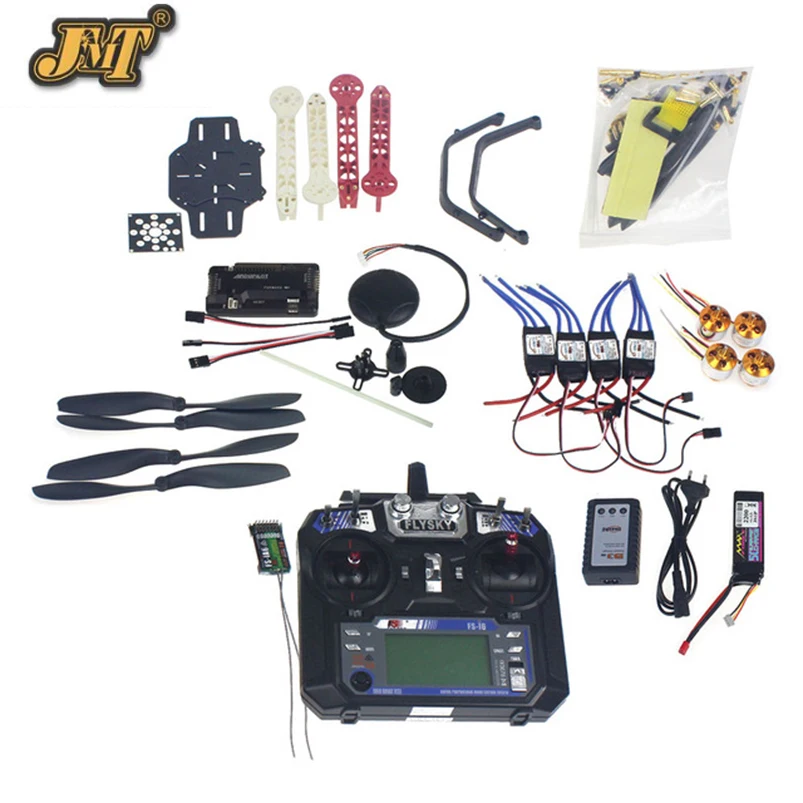 

Full Set RC Drone Quadrocopter 4-axle F330 MultiCopter Frame Kit 6M GPS APM2.8 Flight Control Flysky FS-i6 Transmitter Receiver