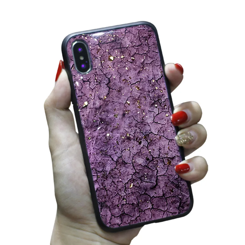For iPhone XS Max Cover UYFRATE Shiny Glitter Marble Gold Foil TPU Case For iPhone XS Max XR XS X 8 8 Plus 7 7Plus 6 6S Plus