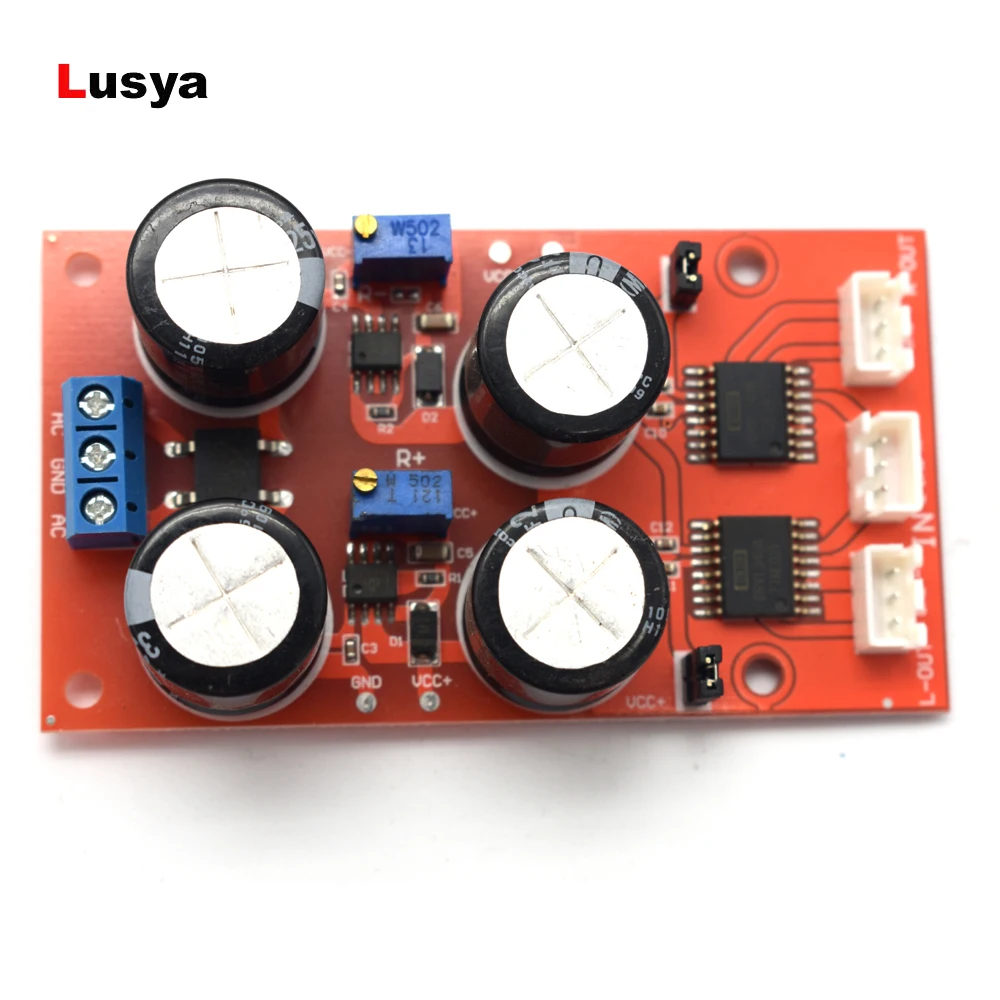 

Dual channel DRV134 unbalanced to balance board use for Balanced input power amplifier board F6-003