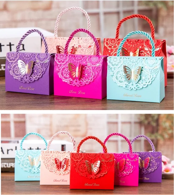 5 Colors Wedding Gift Bags For Guests 30pcs Mini Sweet Love 5 Colors Wedding Gift Bags For Guests 30pcs Mini Sweet Love Candy