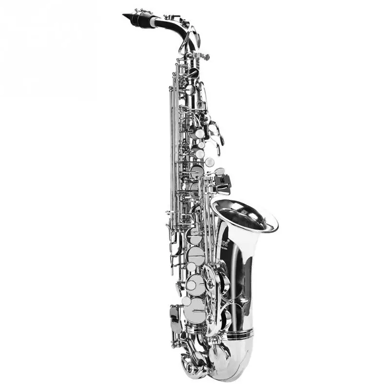 Slade Brass Alto Saxophone E Flat Sax Silver Alto Saxophone with