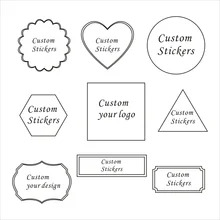 Пользовательские упаковочные наклейки этикетки свадебные наклейки персонализировать черный логотип на заказ круглый кальмар этикетка подарок украшение любой формы