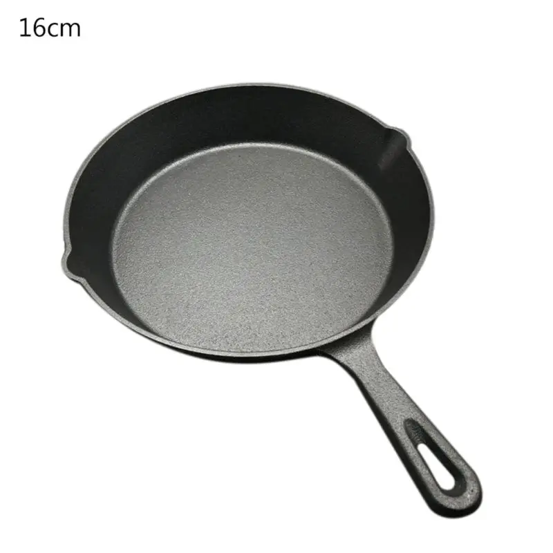 

Cast Iron Non-Stick Frying Pan For Induction Cooker Gas Egg Pans Pancake Kitchen Dining Cookware Tools
