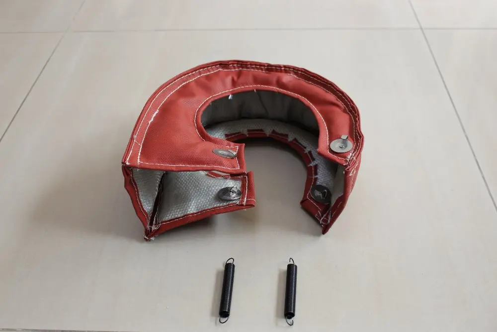 

T4 GT42 GT55 T66 TURBO TURBINE HEAT SHIELD BLANKET RED RACING